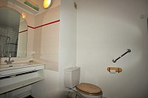 Les Melezets - badkamer met wastafel n wc